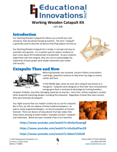 Working Wooden Catapult Kit