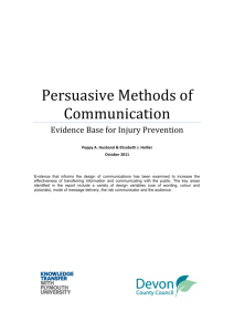 Persuasive Methods of Communication
