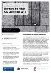 Literature and Affect AAL Conference 2014