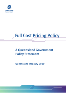 Full Cost Pricing Policy