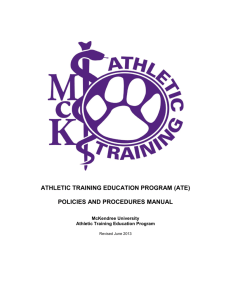 athletic training education program