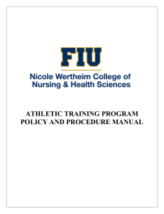 athletic training program policy and procedure manual