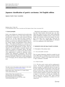 Japanese classification of gastric carcinoma: 3rd English edition