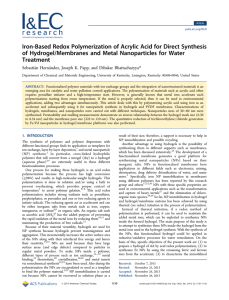 Iron-Based Redox Polymerization of Acrylic Acid for Direct Synthesis