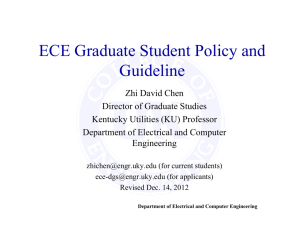 ECE Graduate Student Policy and Guideline