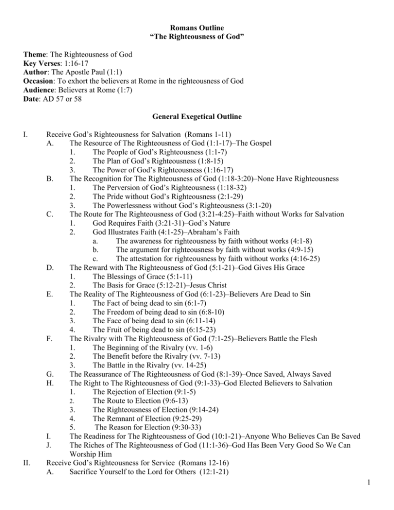 1-romans-outline-the-righteousness-of-god-theme-the