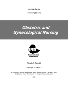 Obstetric and Gynecological Nursing