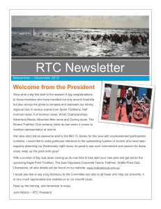 January 2013 - Riviera Triathlon Club