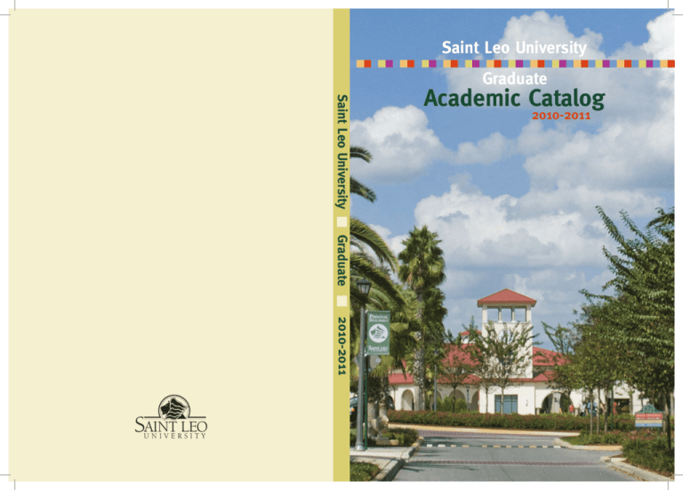 Academic Catalog Saint Leo University