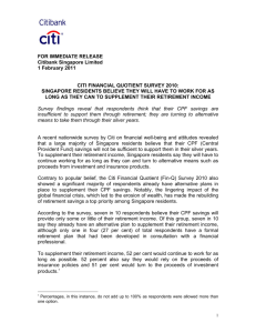 FOR IMMEDIATE RELEASE Citibank Singapore Limited 1 February