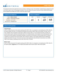 Score Report - Criteria Corp.