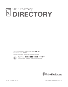 2016 Pharmacy Directory - Arizona