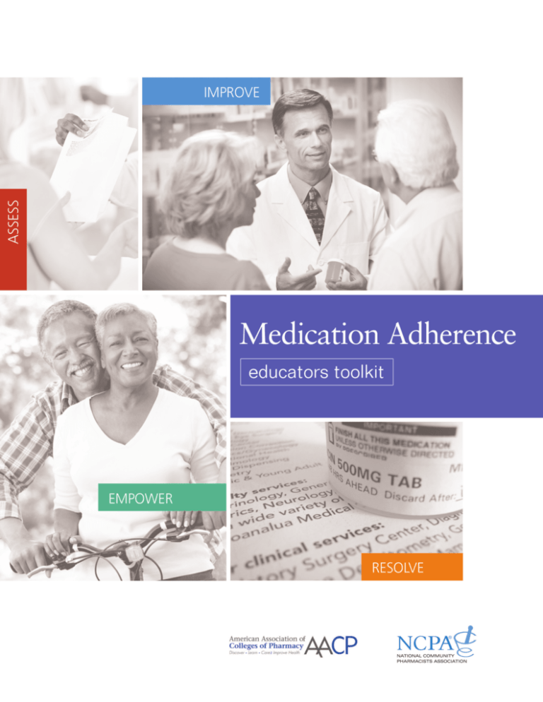 AACP NCPA Medication Adherence Educators Toolkit