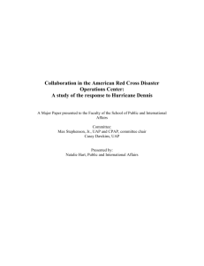 Collaboration in the American Red Cross Disaster Operations