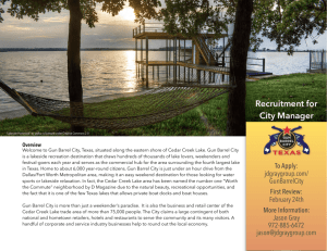 Gun Barrel City Recruitment Brochure for City