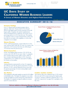 executive summary - UC Davis Graduate School of Management