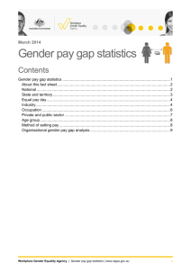 Gender pay gap statistics - The Workplace Gender Equality Agency