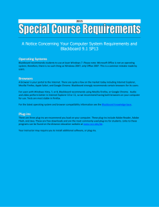 Special Course Requirements