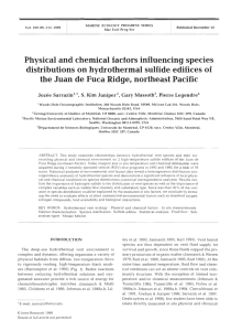 Physical and chemical factors influencing species distributions on