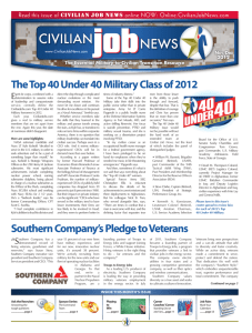 The Top 40 Under 40 Military Class of 2012 Southern Company's
