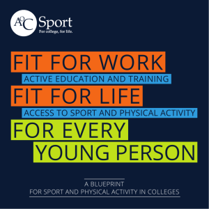 FIT FOR WORK FIT FOR LIFE FOR EVERY YOUNG PERSON