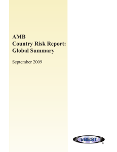 AMB Country Risk Report: Global Summary