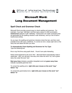 Microsoft Word: Long Document Management