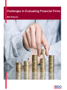 Challenges In Evaluating Financial Firms