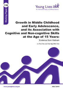 Growth in Middle Childhood and Early Adolescence