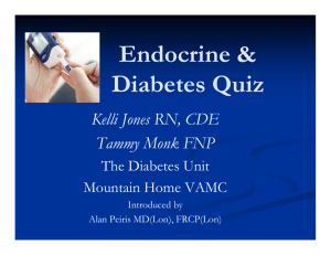 Endocrine & Diabetes Quiz