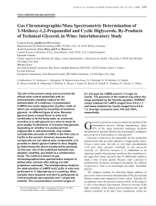 Gas Chromatographic/Mass Spectrometric Determination of 3