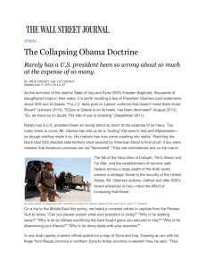 The Collapsing Obama Doctrine