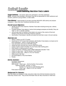 Understanding Nutrition Facts Labels