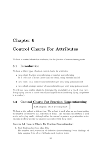 Chapter 6 Control Charts For Attributes