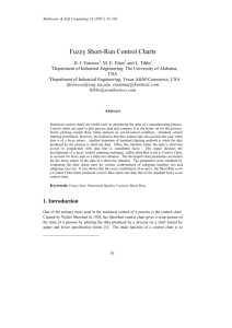 Fuzzy Short-Run Control Charts