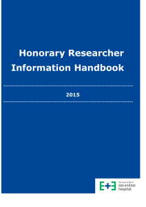 Honorary Researcher Information Handbook