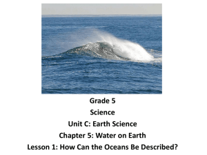 Grade 5 Science Unit C: Earth Science Chapter 5: Water on Earth