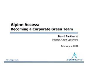 Alpine Access: