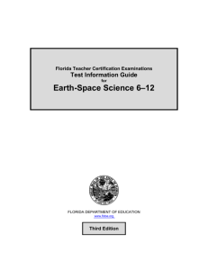 Earth-Space Science 6-12 - Teacher Certification Testing