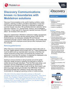 Discovery Communications knows no boundaries with MobileIron