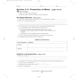 22 Properties Of Water Study Guide Answers - Study Poster