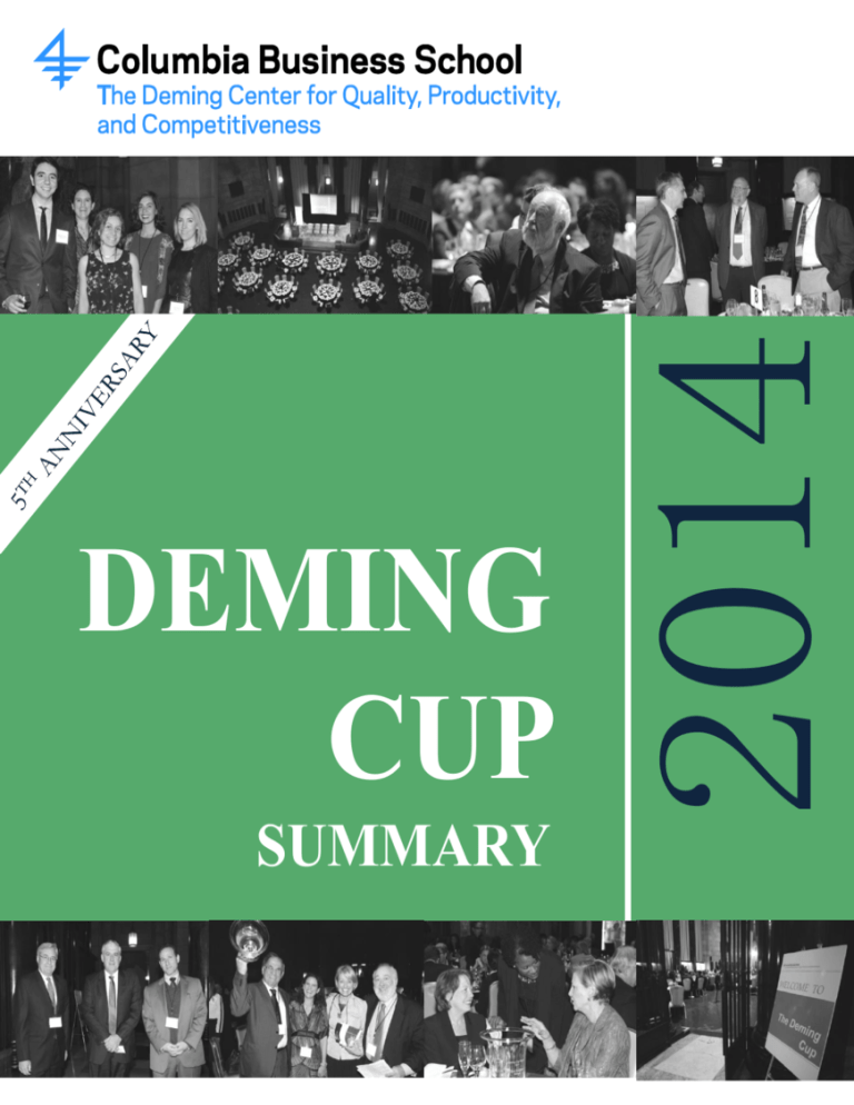 the Deming Cup Award Ceremony Highlights 2014