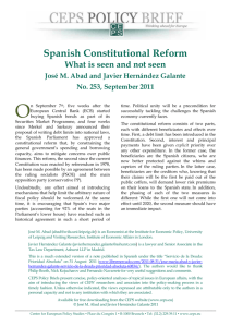 Spanish Constitutional Reform - Archive of European Integration
