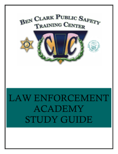 LAW ENFORCEMENT ACADEMY STUDY GUIDE