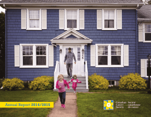 Annual Report 2014/2015 - Canadian Cancer Society