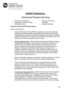 Advanced Practice Nursing