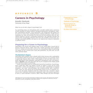 Careers in Psychology - e