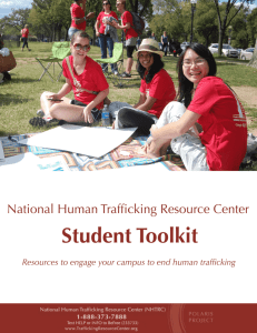 (NHTRC) Student Toolkit - National Human Trafficking Resource