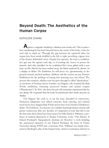 Beyond Death: The Aesthetics of the Human Corpse