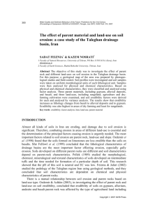 The effect of parent material and land-use on soil erosion: a